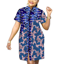 Load image into Gallery viewer, African Fashion Patchwork Original Design Women's Dress Outfit Colourful Print Female - Chocolate Boy Ltd
