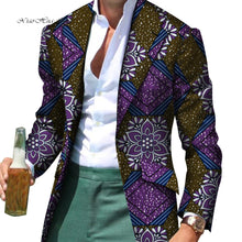 Load image into Gallery viewer, African Men Clothes Smart Causal Fancy Suit Blazer Jackets Formal Coat Business Dashiki Party Wedding - Chocolate Boy Ltd