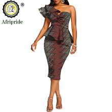 Load image into Gallery viewer, African 2 Piece Set for Women Crop Top + Print Skirt Set Ankara Clothing Dashiki Outfits Blouse Shirt Midi Skirt Casual