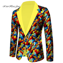 Load image into Gallery viewer, Men Wedding Party Coat Blazer Cotton Dashiki African Clothes