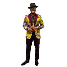 Load image into Gallery viewer, African Jacket for Men African Long Sleeve Top African Clothing Print Blazer Men Outfits - Chocolate Boy Ltd