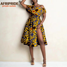 Load image into Gallery viewer, Women`s Split Dress African High Waist Elegant Dress Ethnic Style Sexy Casual Party