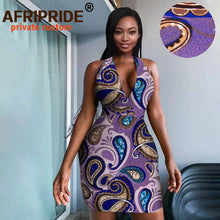 Load image into Gallery viewer, African Dresses for Women V-neck Sleeveless Mini Dress Ankara Print Casual Summer Dress Fashion Outfits