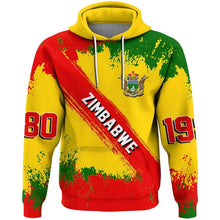 Load image into Gallery viewer, Zimbabwe Flag Map Graphic Sweatshirts National Emblem Hoodie For Men Clothes Africa Boy Hoody Casual Male Tracksuit Jersey Tops