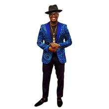 Load image into Gallery viewer, African Jacket for Men  Long Sleeve Top Mens African Clothing Dashiki African Print Blazer Men Outfits Suits