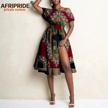 Load image into Gallery viewer, Women`s Split Dress African High Waist Elegant Dress Ethnic Style Sexy Casual Party