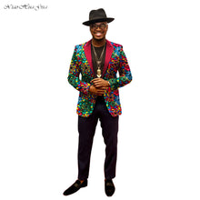 Load image into Gallery viewer, African Jacket for Men  Long Sleeve Top Mens African Clothing Dashiki African Print Blazer Men Outfits Suits