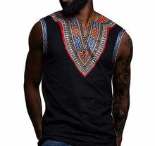 Load image into Gallery viewer, African Men Dashiki Vest M-3XL - Chocolate Boy Ltd