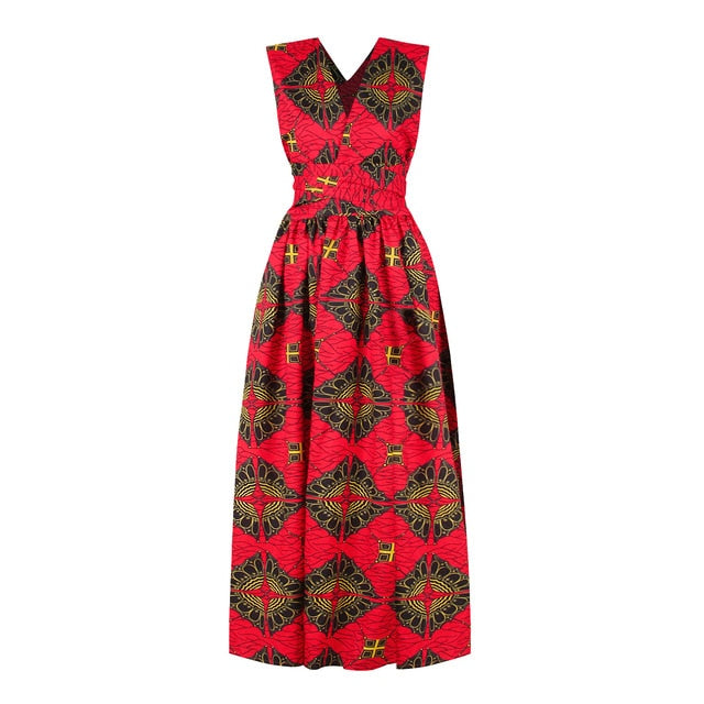 Fashion Elastic Maxi Dress Long Robe African Dresses for Women Dashiki Party - Chocolate Boy Ltd