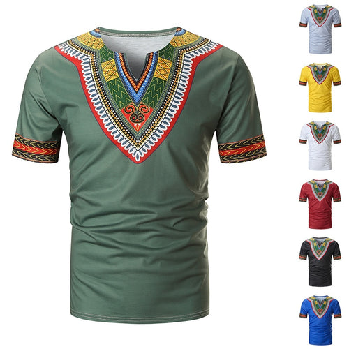 African Men Plus Size T-Shirt M-3XL - Chocolate Boy Ltd