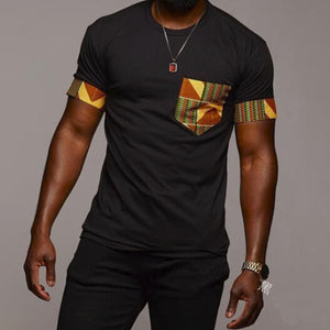Men's African Clothes T-shirt Dashiki - Chocolate Boy Ltd