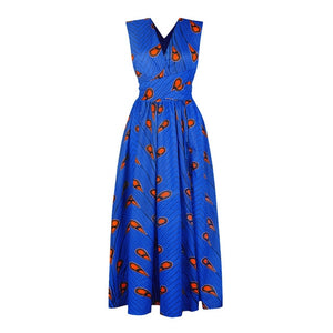 Long African Dress Women Traditional African Clothing Dashiki Ankara Maxi Dresses - Chocolate Boy Ltd