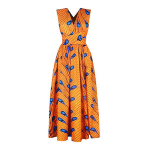 Long African Dress Women Traditional African Clothing Dashiki Ankara Maxi Dresses - Chocolate Boy Ltd