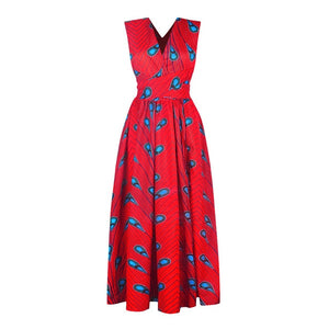 Long African Dress Women Traditional African Clothing Dashiki Ankara Maxi Dresses - Chocolate Boy Ltd