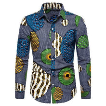 Load image into Gallery viewer, Long Sleeve Tribal African Shirt for Women/Men - Chocolate Boy Ltd