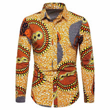 Load image into Gallery viewer, Long Sleeve Tribal African Shirt for Women/Men - Chocolate Boy Ltd