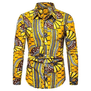 Long Sleeve Tribal African Shirt for Women/Men - Chocolate Boy Ltd