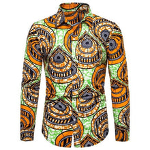 Load image into Gallery viewer, Long Sleeve Tribal African Shirt for Women/Men - Chocolate Boy Ltd