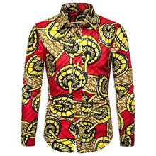 Load image into Gallery viewer, Long Sleeve Tribal African Shirt for Women/Men - Chocolate Boy Ltd