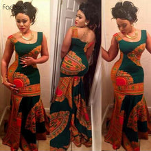 Load image into Gallery viewer, African Dashiki Outfits Dresses For Women Maxi Ankara Dress African Women Gowns Long Dress - Chocolate Boy Ltd