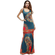 Load image into Gallery viewer, African Dashiki Outfits Dresses For Women Maxi Ankara Dress African Women Gowns Long Dress - Chocolate Boy Ltd