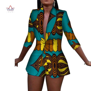 New Women Suit and Short Pants Sets African Clothes 2 Pieces Sets - Chocolate Boy Ltd