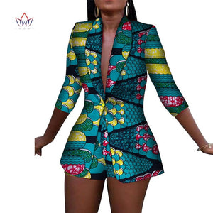 New Women Suit and Short Pants Sets African Clothes 2 Pieces Sets - Chocolate Boy Ltd