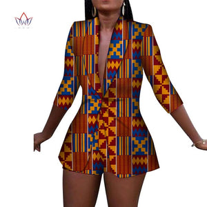New Women Suit and Short Pants Sets African Clothes 2 Pieces Sets - Chocolate Boy Ltd