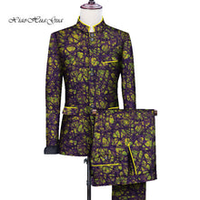 Load image into Gallery viewer, African Men Print Wedding Party Fancy Blazer Suit Jacket Tops - Chocolate Boy Ltd