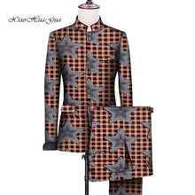 Load image into Gallery viewer, African Men Print Wedding Party Fancy Blazer Suit Jacket Tops - Chocolate Boy Ltd