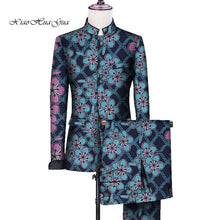 Load image into Gallery viewer, African Men Print Wedding Party Fancy Blazer Suit Jacket Tops - Chocolate Boy Ltd