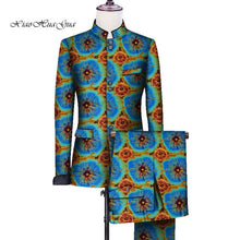 Load image into Gallery viewer, African Men Print Wedding Party Fancy Blazer Suit Jacket Tops - Chocolate Boy Ltd