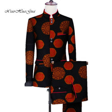 Load image into Gallery viewer, African Men Print Wedding Party Fancy Blazer Suit Jacket Tops - Chocolate Boy Ltd