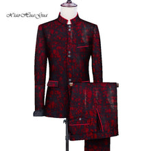Load image into Gallery viewer, African Men Print Wedding Party Fancy Blazer Suit Jacket Tops - Chocolate Boy Ltd