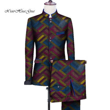 Load image into Gallery viewer, African Men Print Wedding Party Fancy Blazer Suit Jacket Tops - Chocolate Boy Ltd
