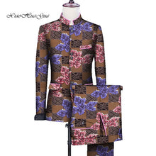 Load image into Gallery viewer, African Men Print Wedding Party Fancy Blazer Suit Jacket Tops - Chocolate Boy Ltd