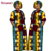 Load image into Gallery viewer, Autumn Dress for Women Dashiki Custom Made African Printed Dresses Women Comfortable Loose women