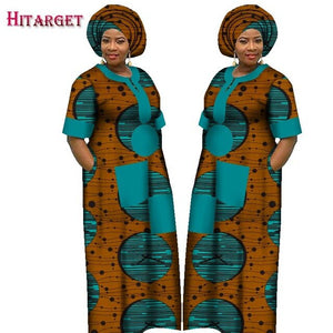 Autumn Dress for Women Dashiki Custom Made African Printed Dresses Women Comfortable Loose women