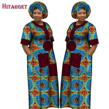 Load image into Gallery viewer, Autumn Dress for Women Dashiki Custom Made African Printed Dresses Women Comfortable Loose women