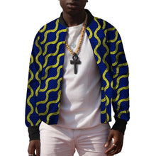 Load image into Gallery viewer, African Men&#39;s Baseball Bomber Jacket Ankara Coat Man Dashiki Print