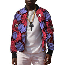 Load image into Gallery viewer, African Men&#39;s Baseball Bomber Jacket Ankara Coat Man Dashiki Print