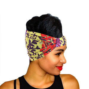 Women Ladies African Traditional Tribal Pattern Turban Headscarf Headwrap Hair Accessories