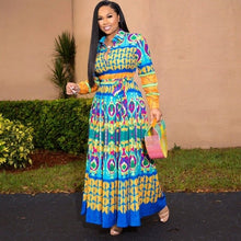 Load image into Gallery viewer, African Dresses For Women Robe Africaine 2019 African Clothing Dashiki Fashion Print Cloth Long Maxi Dress Africa Clothing
