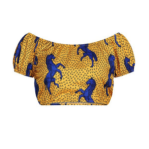 African Clothing Ankara Dashiki Print Top & Pants Suit Robes Sexy Ladies