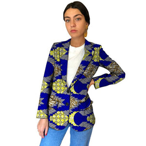 African Clothing Fashion Traditional Tribal Print Women Blazers Female Dashiki Blazer For Ladies