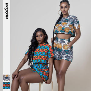Ankara Style Bazin African Print Top Pants