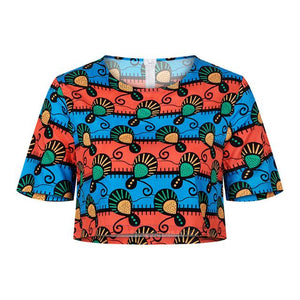 Ankara Style Bazin African Print Top Pants
