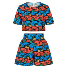 Load image into Gallery viewer, Ankara Style Bazin African Print Top Pants
