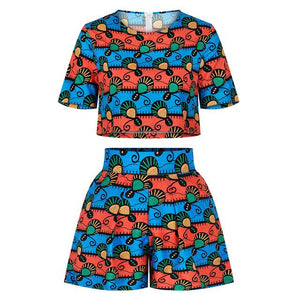 Ankara Style Bazin African Print Top Pants