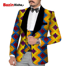 Load image into Gallery viewer, Men&#39;s Slim Fashion Party Wedding African Traditional Tribal Clothing Printed Dashiki Jacket